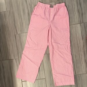 J. Crew Pink Striped Women's Pajama Pants